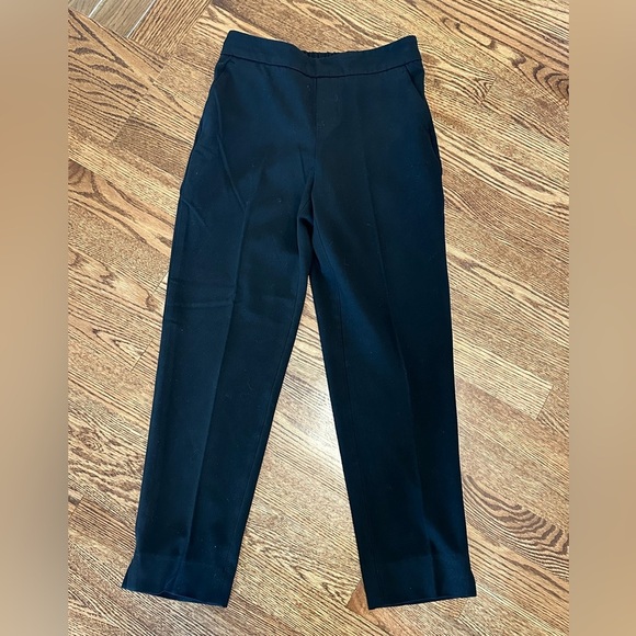 Banana Republic Hayden Petite Black Trousers Slim Ankle Work Slacks Size 00P - Picture 2 of 6